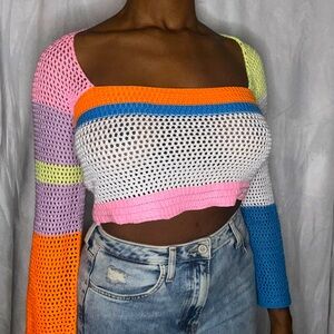 Multicolored Knit Top